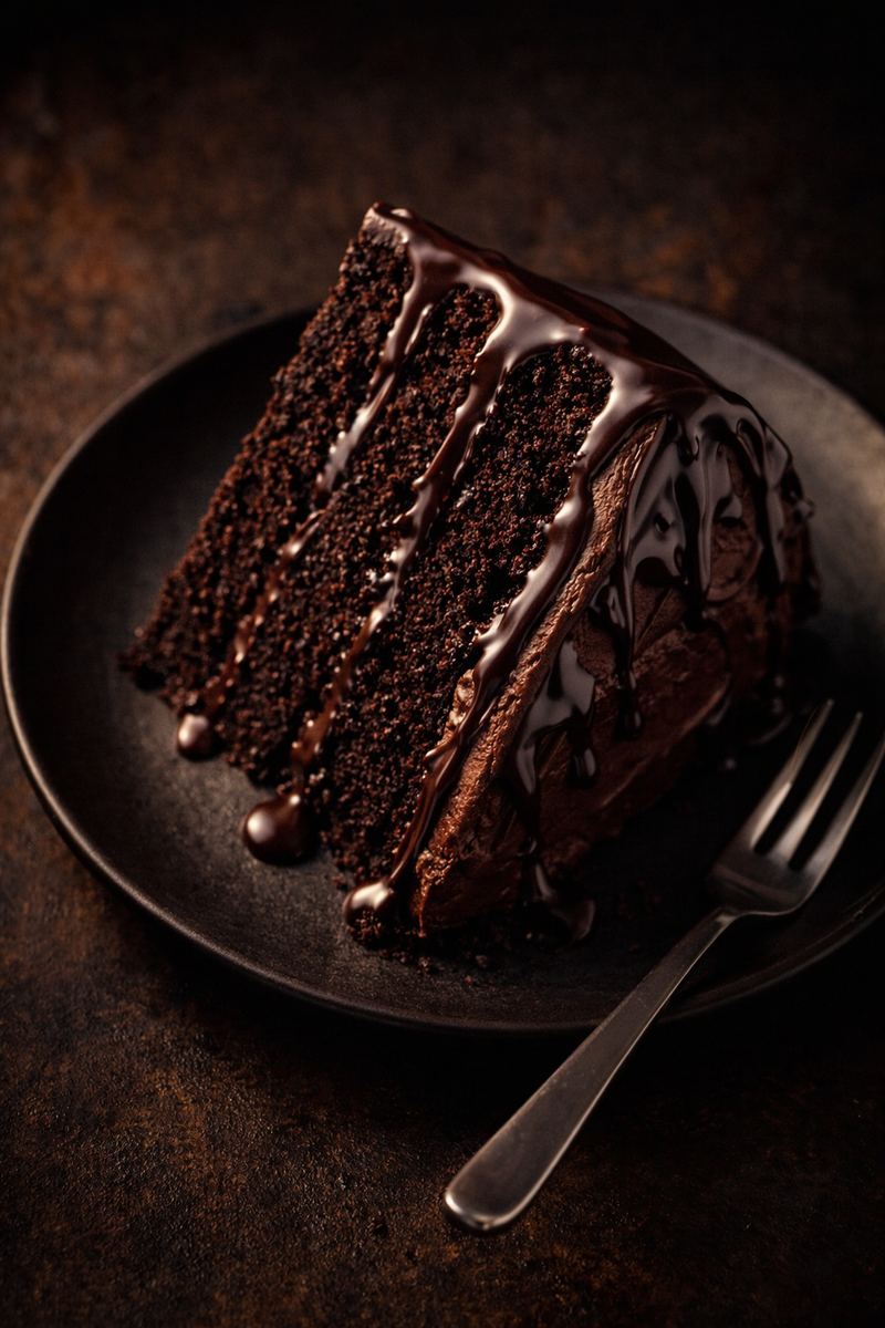 Double Fudge Chocolate Cake